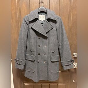 Banana Republic grey wool peacoat size small never worn